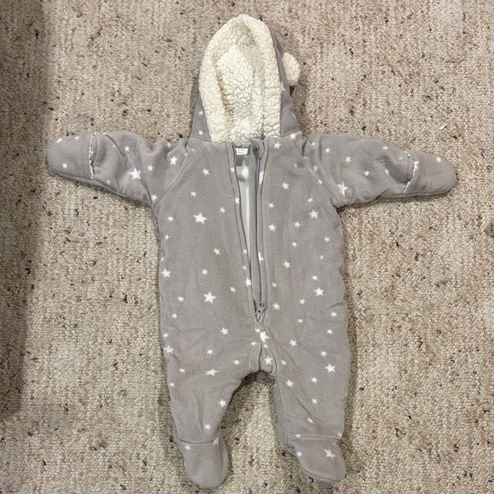 Old Navy Gray Starry Kids Footie